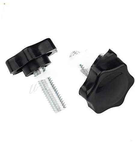 M4M5M6M8M10M12Star - Perno de sujeción de rosca para baquelita, tornillo de apriete de mano de acero al carbono, 40 mm, 8 unidades, cabeza M12 de 48 mm