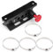 Terisass Supporto per estintore per Veicolo Supporto Universale Regolabile per Roll Bar Portabottiglie per estintore Supporto per estintore a sgancio rapido per Sport/JK/Sahara(Rosso)