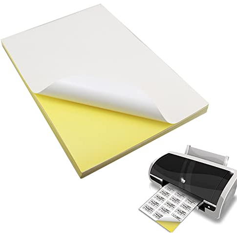 Aufkleberpapier Selbstklebende, 20 Stück Druckerpapier für Etiketten, Aufkleber, Vinyl-Aufkleber Papier (297 x 210mm)