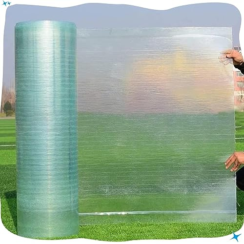 Polycarbonate Greenhouse Sheets Clear Poly Plastic Roof Panels, Acrylic Replacement Panels, Glassfiber Daylighting Sheet, Uv Protection Film, Canopy Shelter for Cold Frame, Shed, Outdoor,W×L-1x10m