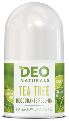 Deodorante Roll-on con Tea Tree 50 ml - purificante Deo Naturals