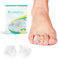 Promifun Hammertoe Corrector für Frauen – 8er-Pack Zehenschienen – Soft Gel Zehenstrecker – Reign Bent, Curled, Crooked, Claw, Hammerzehen – Zehenkorrektor für Männer (Clear, kleine Größe)