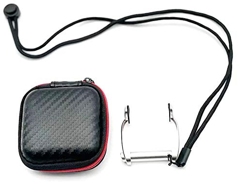 Nagoyuki Clip per Naso da Immersione in Alluminio Aeronautico Clip per Naso da Nuoto Confortevole per Immersioni Subacquee Cuscino in Silicone Antiscivolo su Entrambi,