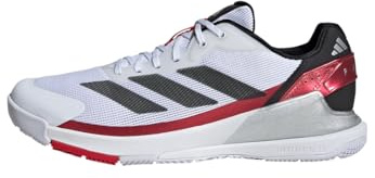 Adidas Uomo Crazyquick Lightstrike Padel Shoes, Cloud White/Core Black/Lucid Red, 41 1/3 EU