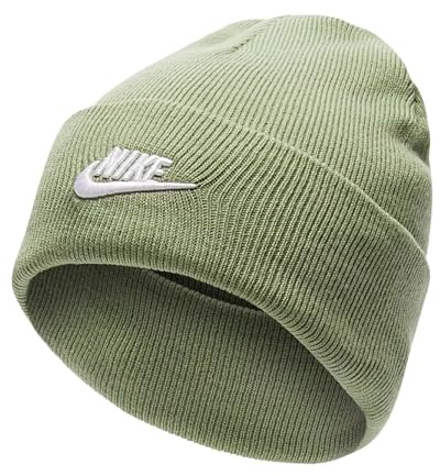 Nike Kinder Peak Tc Futura Beanie, Oil Green/White, One Size