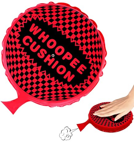 Whoopie Cushion, 9 Woopie Cushion, Self Inflating Whoopee Cushion, Woopy Cushion Fart Bag for Boys and Girls, Goodie Bag Stuffers Fart Pillow Makes Gas Sounds, Novelty Prank Gag White Elephant Gifts
