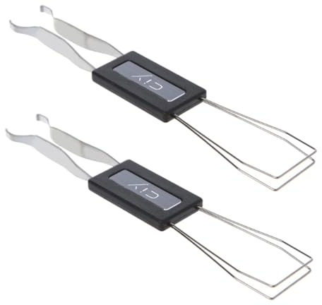 DOITOOL 2 Piezas Extractor de Teclas para Teclado Mecánico Diseño Integrado Antideslizante Accesorio Duradero y para de Interruptores
