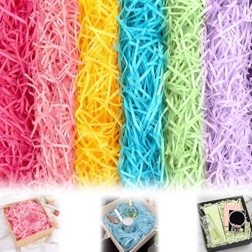 300 g Virutas de Papel para Regalos,Papel Tisú Triturado de Material,Relleno para Cajas de Regalo Papels de Seda Triturado para Caja de Regalo Rafia Empaquetado Proteger Decorar Envoltorios Regalos