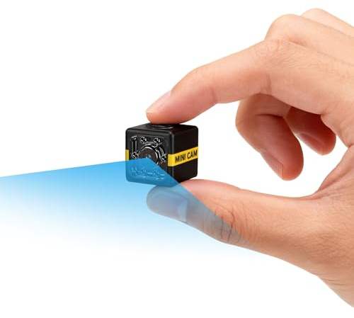Mini Camara Espia, HD 1080P Camara Oculta Espia Camuflada Invisible, Cámara Espia con Batería, Auto Visión Nocturna y Detección de Movimiento, Spy Camera para Interiores y Exteriores sin Wifi/Internet