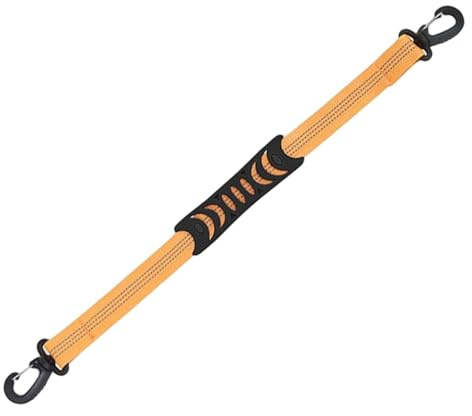 YIXANNX Portable Roller Skate Transport Strap Lightweight Easy to Store Accessory for Enthusiasts of Ice Skating Sports Inline Skates Lifter Skiing Shoe Carrier Belt, Orange, Length 52.5cm