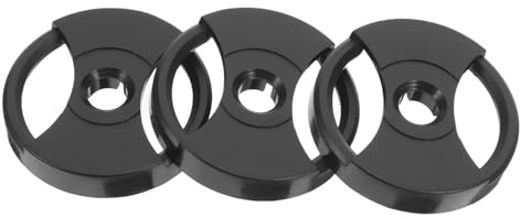 Zerodeko 3 Adaptadores para Discos de Vinilo de 45 Pulgadas, Adaptador de Plato Giratorio Negro de Plástico Resistente, Reductor de Orificio Central para Tocadiscos, Accesorio