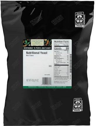 Frontier Co-op Nutritional Yeast Flakes, 1 lb Bulk Bag