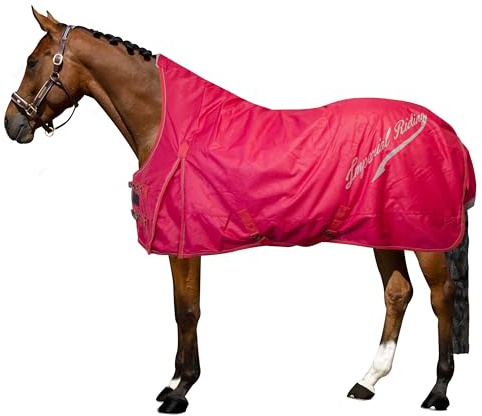 Imperial Riding IRHSuper-Dry - Manta para Exteriores (200 g, 165 cm), Color Rojo