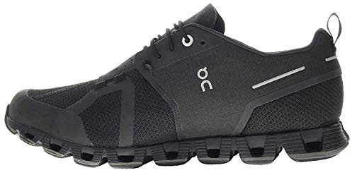 On Running Herren-Sneakers Cloud wasserdichtes Textil, Synthetik, Schwarz (Black Lunar), 38.5 EU