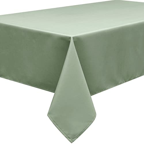 Home Direct Quality Rectangular Fabric Tablecloth 140x180cm 55x70 Sage Green