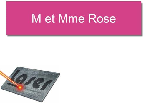 Mygoodprice - Placa para buzón autoadhesiva y personalizable de 10 x 2,5 cm, 1-3 líneas