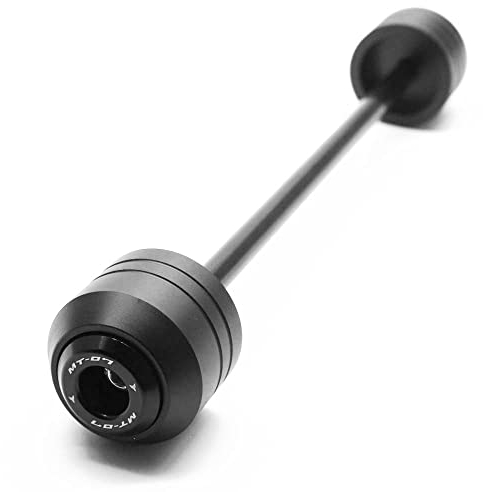 Vorder- oder Hinterradachse, Gabelschieber, Crashschutz für Yamaha MT-07 2014–2023 MT07 Motorrad Fallschutz-Pads (vorne schwarz)