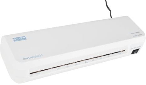 DESQ® Laminiergerät A3 New Generation - Für 75 bis 125 Mikron, 2 min. Vorheizzeit, Für Zuhause und Homeoffice,