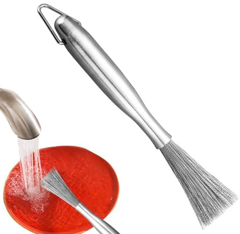 Fukamou Edelstahl Wäscher, Stahlschwamm Bürste, Reinigung Von Geschirr, Töpfen, Grills, Edelstahl Wäscher Für Küchenspülen, Reinigung Von Stahlwolle-Pads, Metallwäscher