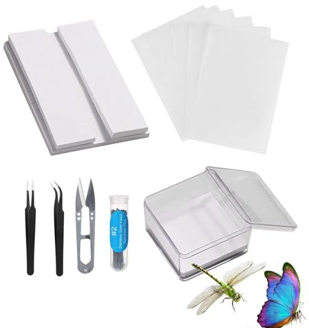 Entomología de colección de mariposas, kit de herramientas para muestras | Kit de entomología flexible,Juego de muestras de herramientas ajustables para proyectos de biología de aficionados a las