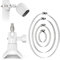 Ring Kamera Outdoor-Halterung Rohrhalterung für Stick Up Cam/Pro/Battery mit Schwenk-Neige-Funktion, Ring Innenkamera, Spotlight Cam, Spotlight Kamera Plus/Pro Überwachungskamera & Solarmodul