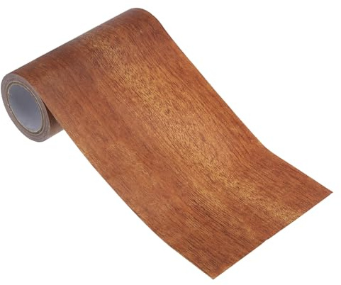 PATIKIL Wood Grain Repair Tape 4 x15ft, Self Adhesive Realistic Textured Repair Tape Patch for Floor Door Table Cabinets Desk,Mahogany