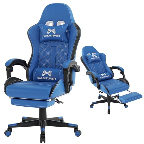 Gamtimer Gaming Chair, 400 LB Weight Capacity,with Pocket Spring Cushion