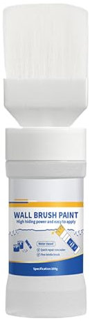 shjxi Pintura de pared, pasta de látex de 180 g, retoque a base de agua con pincel, revestimiento de techo, kit de reparación de interiores, solución de secado rápido para paredes y superficies