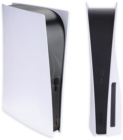 PlayVital Rete Antipolvere per ps5 Console Disc & Digital, Cover Copertura Filtro Polvere & 12 Tappi in Silicone, Accessori Protettivi Traspiranti per ps5 Console (Non per Slim/Pro), Nero