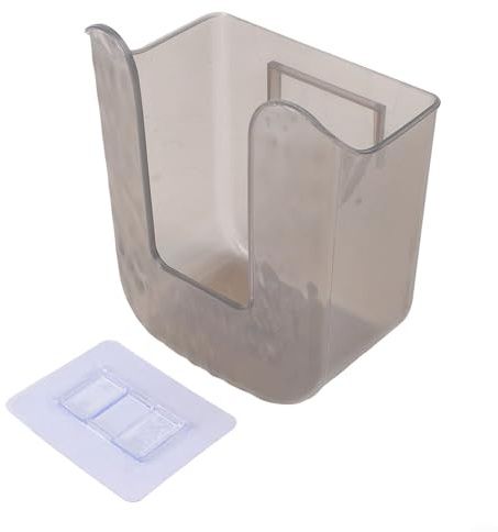 Salviette umidificate da parete e scatola per fazzoletti per bagno e cucina, per riporre e organizzare gli asciugamani (grigio trasparente)
