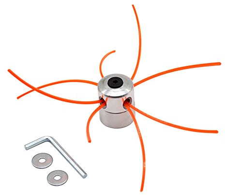 SWNKDG Aluminium fils Tête Coupe-bordure Tête double fil bobine Tête fil nylon pour débroussailleuse à essence Tondeuse à Gazon