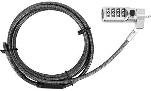 Targus DEFCON Compact Serialized Combo Cable Lock for Laptop Computer and Desktop Security (ASP71GLX-S)
