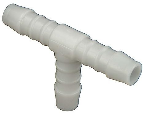 tecuro Schlauchverbinder T-Stück, allseitig Ø 4 mm - Nylon weiß