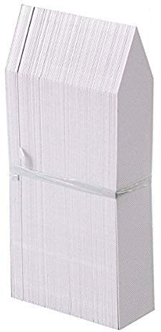 Miya Lot de 50 étiquettes en plastique XL pour plantes - Blanc - 2,5 cm x 15 cm - En plastique - Résistant aux intempéries - Étiquettes pour plantes