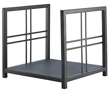 YUSHRO Legna da ardere Log Rack, Dentro Fuori Legna Supporto di stoccaggio Accessori per caminetti Nero retrò Stile Europeo Portalegna per Legna da ardere Cestini Portalegna