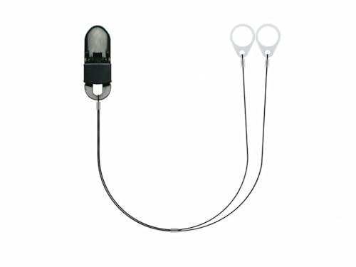 SmartEar Invisible Dual Hearing Device Security Clip–Mångsidig användning – Bekväm design – Säkert grepp – För barn, äldre, aktiva människor – LÅNG 25 cm - svart (11 mm)