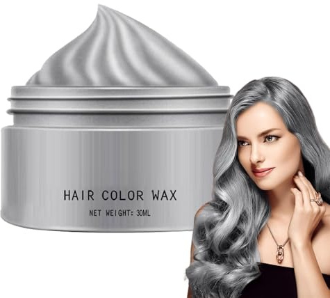 Cire Colorante Pour Cheveux, Cire Colorante Temporaire Pour Cheveux, Cire Colorante Pour Cheveux Gris Argenté, Crème De Boue Pour Barbe Facile à Rincer, Argile Colorante Pour Cheveux Gris