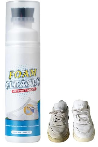 Rakiuty Nettoyant Pour Chaussures,Kit De Nettoyage Pour Baskets,Nettoyant Pour Baskets,Nettoyant Chaussures Blanches,Blanchisseur Chaussure,Nettoyant Pour Chaussures De Tennis Avec Tête De Brosse