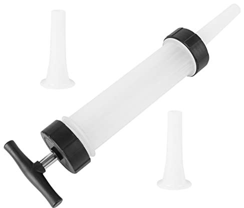 Amosfun Embutidora Manual Para Salchichas De 40 Piezas, Herramienta De Relleno De Alimentos Tubo Plástico Resistente, Uso Doméstico, Accesorio Para Cocina Casera