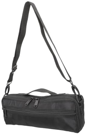 CLISPEED Bolsa para Piccolo Ligera y Conveniente de Tela de Lienzo Interior de Felpa, Diseño Compacto para Transportar Instrumentos al Aire Libre Mano
