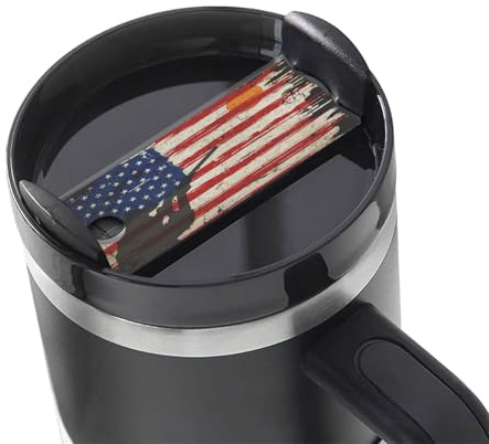 Skeet Shooting Usa Flag Trap Shooting Clay Pigeon 1 Stanleys Cup Lid Nameplate Accessories Tag For Stanleys Tumbler Lid Topper Name Plate For Stanleys Cups 30 Oz