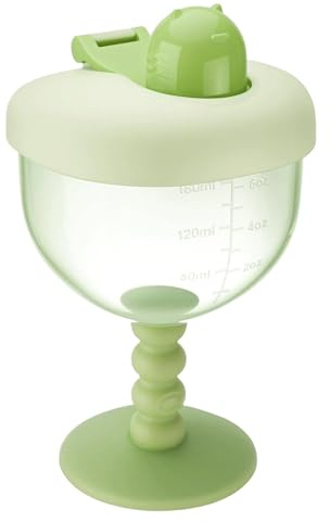 Taza tipo copa para niños: sorbete de calidad alimentaria de 180 ml, taza con pico estético, colador para beber resistente a derrames, marco y duradero | Vaso de bebida no tóxico inodoro para