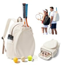 SZLX Tennisryggsäck, Rymlig Tennisväska för Damer och Herrar med Flera Fack för Tennisracketar, Pickleballracketar, Badmintonracketar, Squashracketar och Bollar