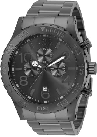 Invicta Men's 1272 Specialty Chronograph Charcoal Grey Dial Gunmetal Watch