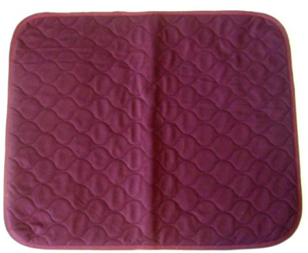 1 of Large (60cmx50cm) Red Wine Washable Wheelchair Seat Armchair Incontinence pad Sheet