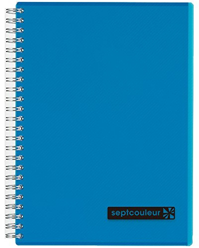 Spiral and Wirebound Notebook - Maruman Sept Couleur A5(7mm rule) -N572B-02 Blue 80 sheets by Maruman Sept Couleur