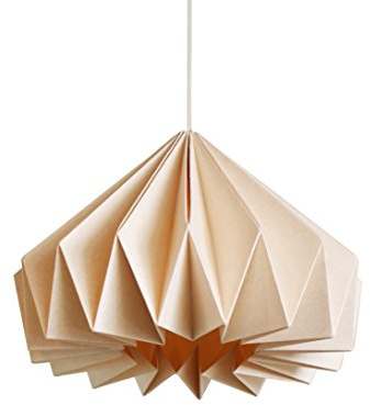 Brownfolds Paper Origami Lamp Shade; Vanilla Bliss Dual Pack Light Peach