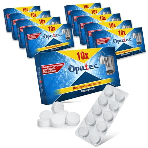 10 x 10 Stück Reinigungstabletten für Kaffeevollautomaten Kaffeemaschinen Espressomaschinen: 100 Entfetter-Tabletten á 2g | Kompatibel zu Jura, Siemens, Saeco, Nespresso u.v.m.