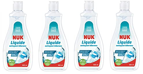 NUK 4 x 500 ml Reinigungsmittel für Flaschen und Sauger