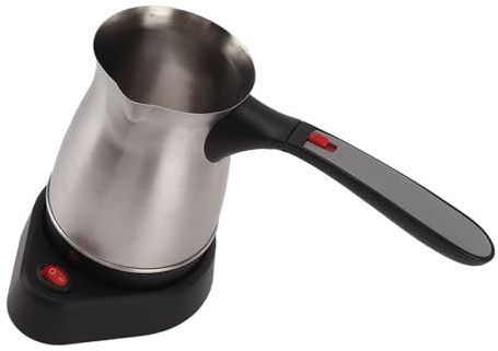 Cafetière Turque Électrique, 500 ml, 600 W, Poignée Pliable Anti-brûlure, Acier Inoxydable